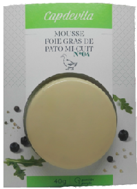 Mousse foie gras pato, Capdevila 