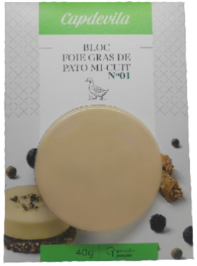Bloc foie gras Mi-cuit pato, Capdevila
