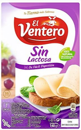 Lonchas El Ventero, Sin Lactosa