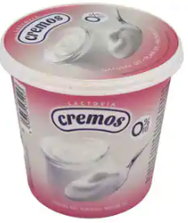 Yogur Cremos, natural 0%