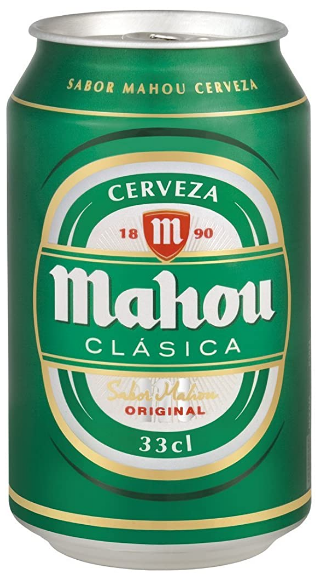 Cerveza Mahou Clásica, bote 33 cl.
